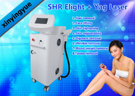 White Two Handles E- Light Hair Removal Machine 3 Years Warranty